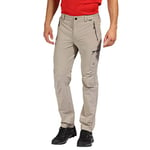 Regatta Men Highton Zip-Off' Active stretch Walking Short Length Trousers - Parchment, 38-Inch