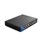 Linksys Switch Poe Non Manageable Gigabit Avec 8 Ports (Dont 4 Poe +) Lgs108P-Eu (Jusqu&Apos;à 1 000 Mbit/S, pour Entreprise, Maison, Bureau, surveillance Ip)