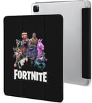 Étui Pour Ipad Pro 2021 Fortnite 12,9 Pouces Type D'ordinateur Portable Support À Trois Volets Avec Porte-Stylo Réveil/Veille Automatique