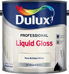 Dulux Professional Liquid Gloss Pure Brilliant White Wood & Metal Paint 2.5L
