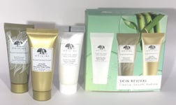 Origins Skin Revival Kit Cleanse Smooth Hydrate 15 ml Each Serum Cream Face Wash