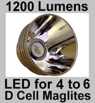 MAGLITE LED UPGRADE Conversion 10 Watt Bulb for 4 5 6 D cell Torch Multi Mode