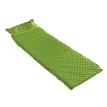 Durable Camping Tent Camping air bed Foam Stitching From Inflatable Compact Single Camping Mat Sleeping Bag Pad Waterproof Lightweight With Pillow Great for camping beaches (Color : Green, Size : 75