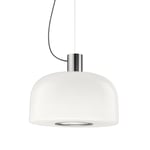 Flos - Bellhop Glass S2 pendellampa bright aluminum - Pendellampor - Edward Barber & Jay Osgerby - Silver