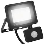 vidaXL LED-projektør med sensor 20 W kold hvid