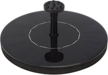 Solar Fountain Solar Water Pump Kit Borstlös DC Solar Powered Water Fountain Pump Svart dubbelfilter Justerbart flöde med 6 munstycken