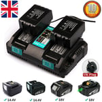 DC18RD Rapid Battery Charger For Makita Twin Port 18v LXT Lithium ION Dual Port