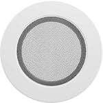 Grille d'aération KRATKI | FI 125 mm | Ø 17,3 cm | Blanc | Grille d'air Chaud Ronde | Grille d'extraction pour Ventilation de cheminée | pour Chaque Type d'intérieur