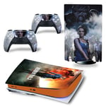 Autocollant Stickers de Protection pour Console Sony PS5 Edition Standard - - Resident Evil (TN-PS5Disk-4394)
