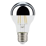 Dimbar Toppförspeglad Normal Silver LED 6,5W 800lm E27