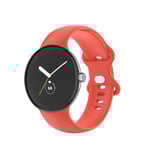 EIDERWOOD Google Pixel Watch 1 / 2 / 3 Silikon Smartwatch Rem - Orange
