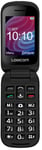 Logicom - Mobile à clapet Double Sim Le Fleep XL, écran 2.4’’, avec Bouton SOS, mémoire 32 Go, Batterie de 800 mAh, autonomie jusqu'à 10,5 Jours en Veille, avec Une Fonction Torche, Noir - FLEEP_XL