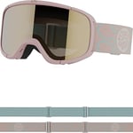Salomon Rio Kids Goggles Ski Snowboarding, Kid-friendly fit and comfort, More eye comfort, and Durability, Orange, One Size