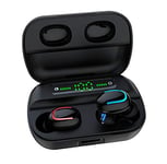 Wireless Headphone,Bluetooth 5.0 Earbud,Deep Bass HiFi Stereo Sound Bluetooth Earphones with Mic, IPX8 Waterproof,Power Bank for Cellphone,LCD Digital Display Charging Case, for all Bluetooth Devices