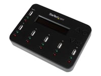 StarTech.com Duplicateur autonome de clés USB 1:5 - Copieur de lecteur flash 1 à 5 avec effacement de données DoD - Duplicateur USB - 5 Baies