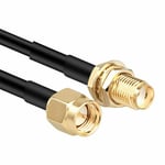 5M SMA RG174/U Male to Female Coaxial Extension Cable-WiFi Router Antenna 50OHM 