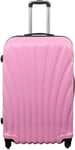 Stor koffert - Mussla rosa - Hardcase koffert - Storlek stor - Exklusiv reseväska