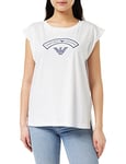 Emporio Armani Underwear Women's Tank Logomania Fashion Vest, White, S