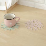 Placemat Pot Pan Protector Heat Resistant Silicone Mat Table Ins Pink L