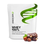 Body Science 4 x Proteinpulver Whey 100% - 1 kg Chocolate Vassleprotein, Protein