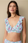 Ellos Collection - Arya Bikini-bh Med Volang - Blå
