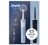 Oral-B Vitality Pro Electric Toothbrush Twin Pack, Black & Blue, Gift Edition