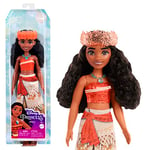 Mattel Disney Princess Dolls, Moana Posable Fashion Doll with Sparkling Clothing and Accessories, Disney Movie Toys, HLW05