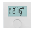 BEVISAB Rumstermostat Alpha Sense trådlös vit (LCD)