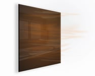 KIASA - 350W Infrared Glass Panel Heater - Black Glass Panel Heating - IP65 – Bathroom/Kitchen/Office - Wall Mount (Black)