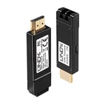 LINDY Kit Extender HDMI 4K sur Fibre Optique jusqu'à 300m 38170 Noir