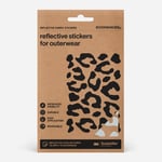 Bookman Urban Visibility Reflective Fabric Stickers Leopard Silver