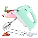 Electric Hand Mixer, 7 Speeds Turbo Handheld Mixer Egg Whisk with 2 Beaters, 2 Dough Hooks & 1 Egg Separator, Kitchen Egg Blender for Home Easy Whipping, Mixing Cookies, Brownies, Cakes, Dough Batters