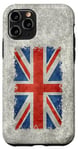 iPhone 11 Pro UK Union Jack Flag in Grungy Vintage Style Case
