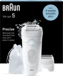 Braun Silk·épil 5 - Epilator för enkel hårborttagning - Långvarig slät hud - 5-041 - Vit/grå