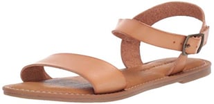 Amazon Essentials Sandales à Double Bride avec Boucles Femme, Nature, 44.5 EU