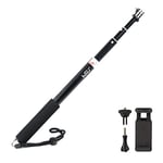 HSU Extendable Selfie Stick，Waterproof Hand Grip for GoPro Hero 9/8/7/6/5/4, Handheld Monopod Compatible with Cell Phones and Other Action Camera