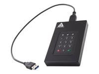 Apricorn Aegis Fortress L3 - Hårddisk - Krypterad - 4 Tb - Extern (Bärbar) - Usb 3.1 - Buffert: 8 Mb - 256-Bit Aes-Xts, Fips 140-1 Level 3 - Taa-Kompatibel