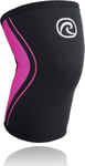 Rehband Rx Knee-Sleeve 5mm XL, Black/Pink XL
