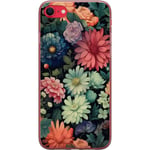 Apple iPhone SE (2020) Gennemsigtigt Telefoncover Färglada blommor