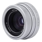 25mm F1.8 Mini CCTV Lens - CCTV Camera Lens - 25mm Focal Length, f / 1.8 Aperture Lens for Bars/Shops/Parking Lots/Houses and Warehouses(Silver)
