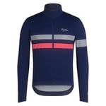 Rapha Men's Brevet LS Windstopper Tröja Navy/Hi-Vis Pink, Str. M