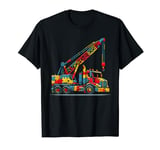 Crane Truck Puzzle Kids Toddler Boys Autism Awareness T-Shirt