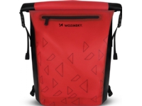 Wozinsky Vattentät cykelryggsäck med pakethållare 2in1 cykelväska 23l röd (WBB31RE)
