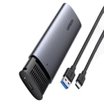 Ugreen Hard Drive Bay M.2 B-Key SATA 3.0, 5Gbps med USB-C-kabel - Grå