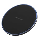 Chargeur sans Fil Phone QI, Ultra-Thin 5W 10W Ultra-Light Portable Fast Wireless Charging Pad pour iPhone 12/12 Mini / 12 Pro / 12 Pro Max/AirPods Pro 2(10W Noir)