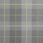Arthouse Heritage Tartan Check Textured Fabric Effect Wallpaper - Ochre 299000