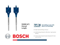 Bosch Expert Flat Bit SelfCut Speed Wood Drill Bits 30mm  1 Pair