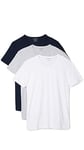 Emporio Armani Men's Emporio Armani Men's Cotton V-neck T-shirt, 3-pack Undershirt, Grey/White/Navy, M UK