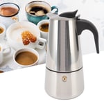 Coffe Maker Food Grade Portable Stainless Steel Moka Pot For Home&Outdoor☜
