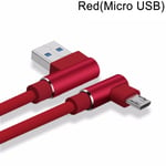 Charger Cable Micro Usb/type-c Data Sync Red Usb